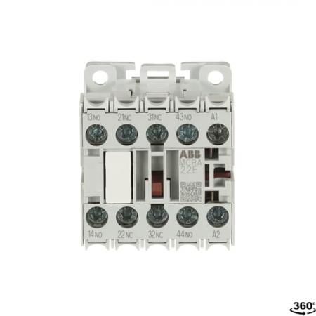 ABB MCRA022ARJ Kleinhilfsschütz, 2S+2Ö, 110-115 V 50 Hz / 110-120 V 60 Hz Ringkabelschuhanschluss