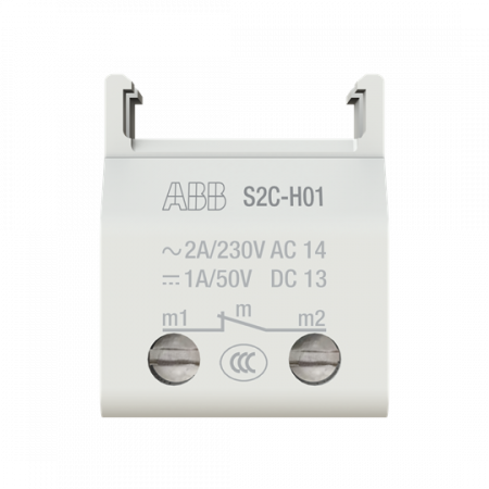 ABB S2C-H01 Integrierter Hilfsschalter 1 Öffner mit Schieber für MCB + AFDD