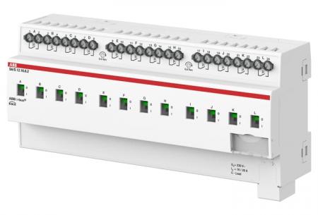 ABB SA/S12.16.6.2 Schaltaktor, 12fach, 16 A, C-Last mit Energiefunktion, REG