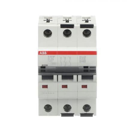 ABB S303P-D25 Sicherungsautomat D-Char., 25 kA, 25A, 3P