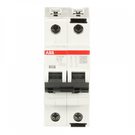 ABB S302P-B13 Sicherungsautomat B-Char., 25 kA, 13A, 2P