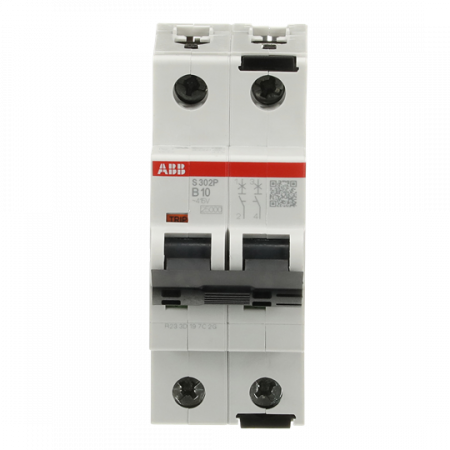 ABB S302P-B10 Sicherungsautomat B-Char., 25 kA, 10A, 2P