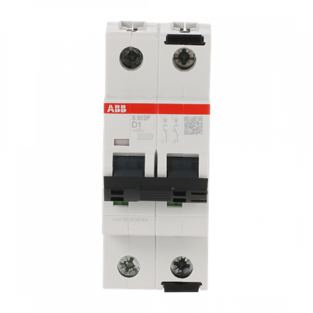 ABB S302P-D1 Sicherungsautomat D-Char., 25 kA, 1A, 2P