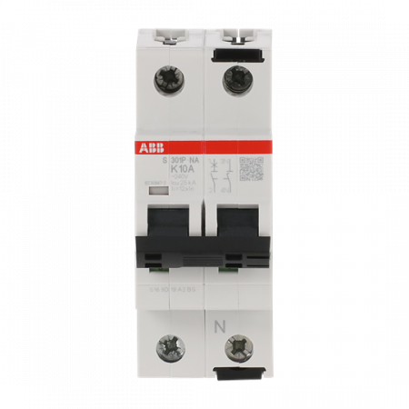 ABB S301P-K10NA Sicherungsautomat K-Char., 25 kA, 10A, 1+NA