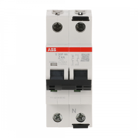 ABB S301P-Z4NA Sicherungsautomat Z-Char., 25 kA, 4A, 1+NA