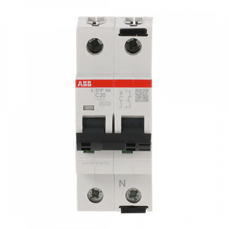ABB S301P-C20NA Sicherungsautomat C-Char., 25 kA, 20A, 1+NA