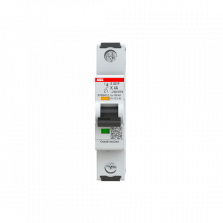 ABB S301P-K4 Sicherungsautomat K-Char., 25 kA, 4A, 1P