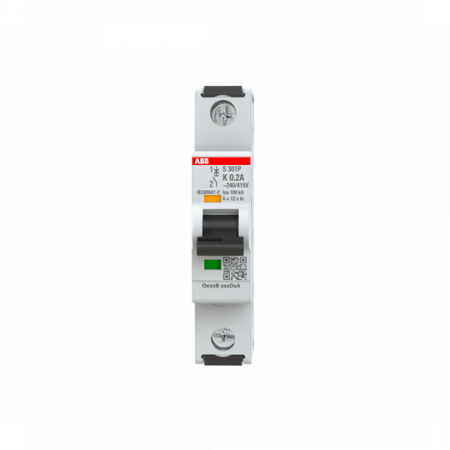 ABB S301P-K0.2 Sicherungsautomat K-Char., 25 kA, 0, 2A, 1P