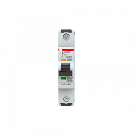 ABB S301P-C6 Sicherungsautomat C-Char., 25 kA, 6A, 1P