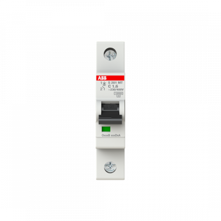 ABB S201MT-C1,6 Sicherungsautomat C-Char., 10kA, 1,6A, 1P