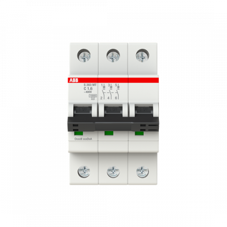 ABB S203MT-C1,6 Sicherungsautomat C-Char., 10kA, 1,6A, 3P