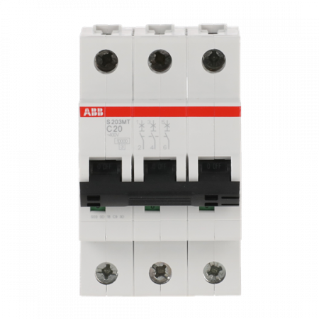 ABB S203MT-C20 Sicherungsautomat C-Char., 10kA, 20A, 3P