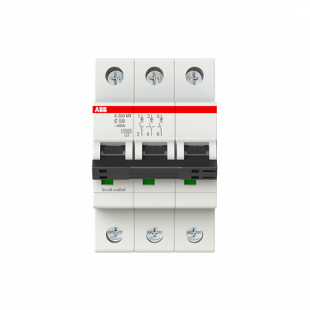 ABB S203MT-C50 Sicherungsautomat C-Char., 10kA, 50A, 3P