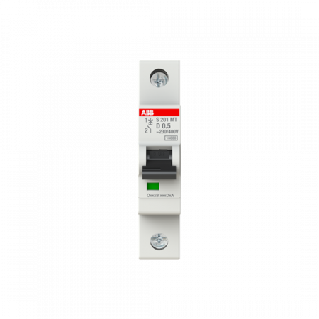 ABB S201MT-D0,5 Sicherungsautomat D-Char., 10kA, 0,5A, 1P
