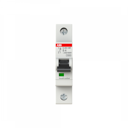 ABB S201MT-D4 Sicherungsautomat D-Char., 10kA, 4A, 1P