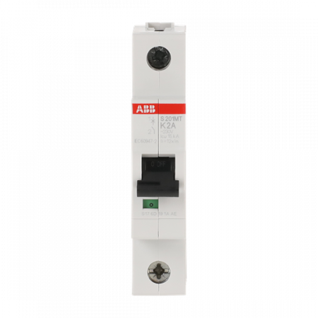 ABB S201MT-K2 Sicherungsautomat K-Char., 10kA, 2A, 1P
