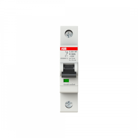 ABB S201MT-K60 Sicherungsautomat K-Char., 10kA, 60A, 1P