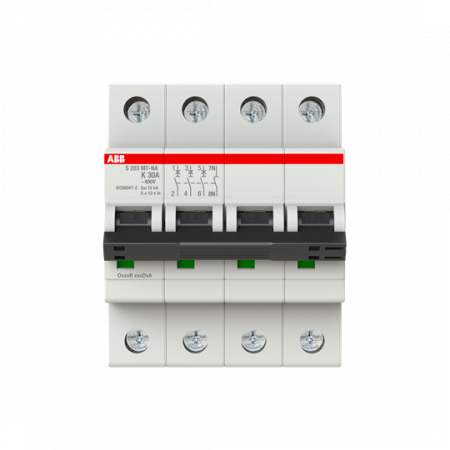 ABB S203MT-K30NA Sicherungsautomat K-Char., 10kA, 30A, 3P, +NA