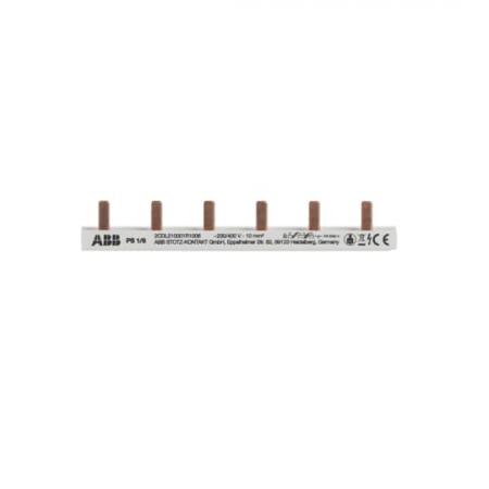 ABB PS1/6 Phasenschiene 1-phasig, 6 Pins, 10 mm² Phasenfolge L1-L1-…