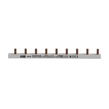 ABB PS1/9 Phasenschiene 1-phasig, 9 Pins, 10 mm² Phasenfolge L1-L1-…