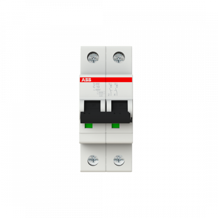 ABB S202-C10 Sicherungsautomat C-Char.,6kA,10A,2P