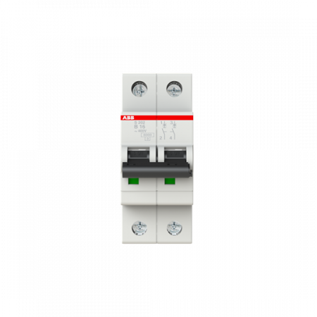 ABB S202-B16 Sicherungsautomat B-Char., 6 kA, 16 A, 2P