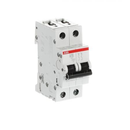 ABB S202-B25 Sicherungsautomat B-Char., 6 kA, 25 A, 2P
