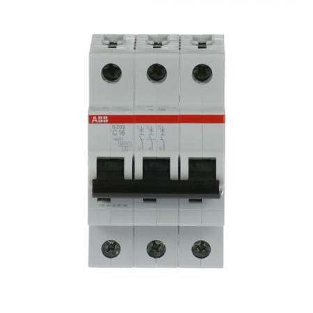 ABB S203-C16 Sicherungsautomat C-Char., 6 kA, 16 A, 3P
