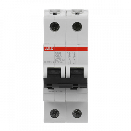 ABB S202-K6 Sicherungsautomat K-Char., 6 kA, 6 A, 2P