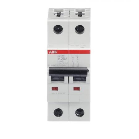 ABB S202-K20 Sicherungsautomat K-Char., 6 kA, 20 A, 2P