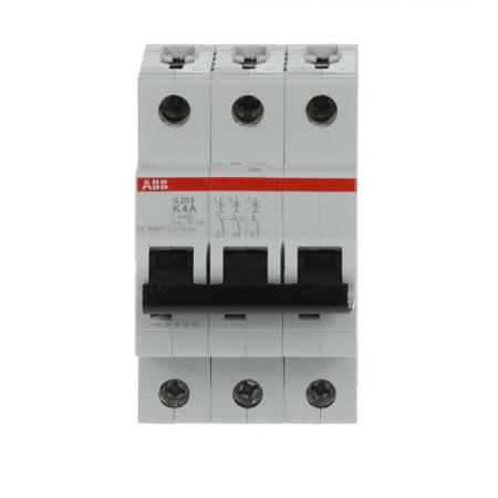 ABB S203-K4 Sicherungsautomat K-Char., 6 kA, 4 A, 3P