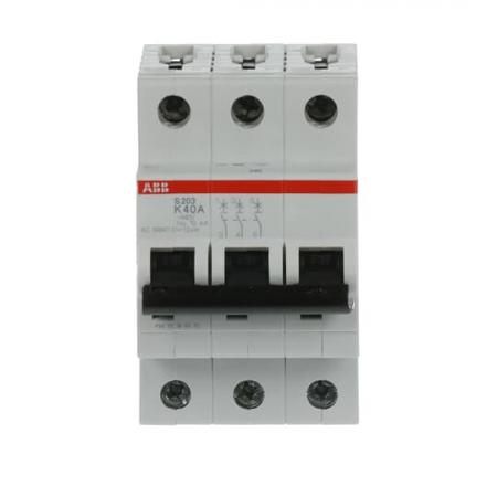ABB S203-K40 Sicherungsautomat K-Char., 6 kA, 40 A, 3P