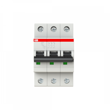 ABB S203-C2 Sicherungsautomat C-Char., 6 kA, 2 A, 3P
