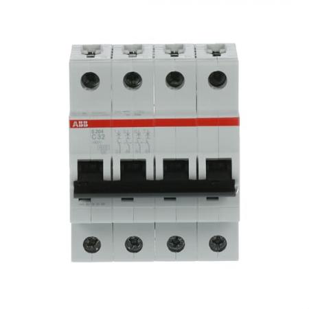 ABB S204-C32 Sicherungsautomat C-Char., 6 kA, 32 A, 4P