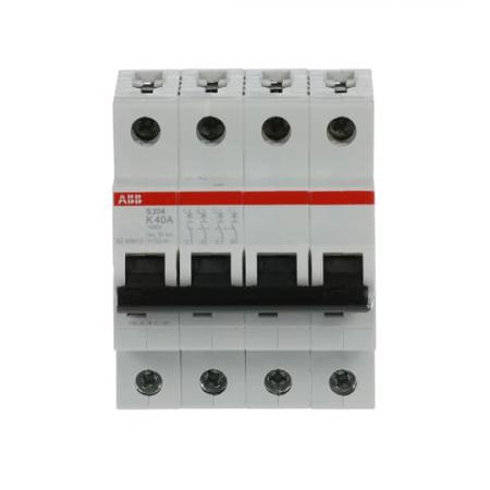 ABB S204-K40 Sicherungsautomat K-Char., 6 kA, 40 A, 4P