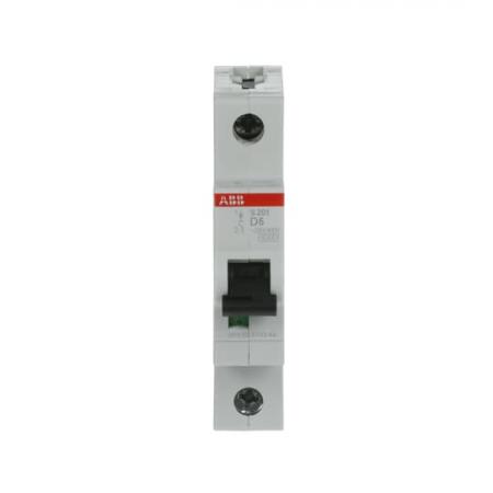 ABB S201-D6 Sicherungsautomat D-Char., 6 kA, 6 A, 1P