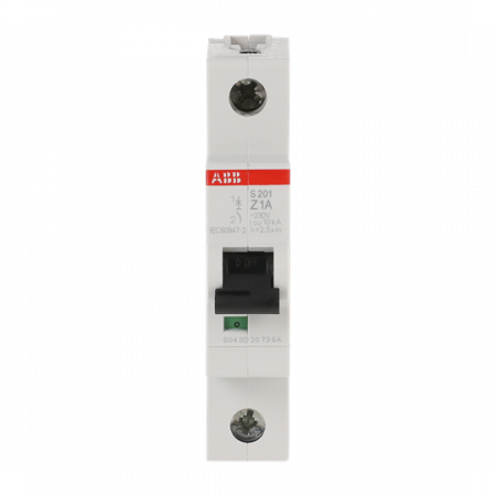 ABB S201-Z1 Sicherungsautomat Z-Char., 6 kA, 1 A, 1P
