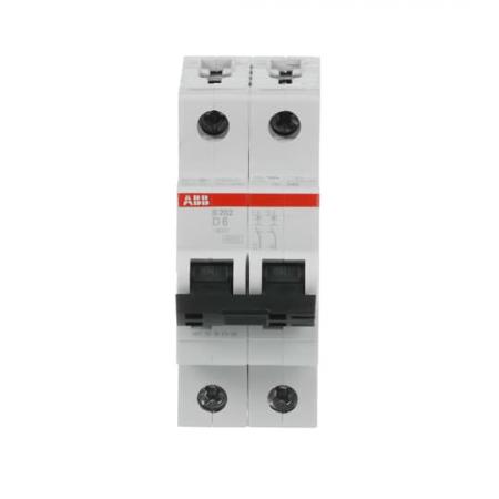 ABB S202-D6 Sicherungsautomat D-Char., 6 kA, 6 A, 2P