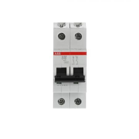 ABB S202-D10 Sicherungsautomat D-Char., 6 kA, 10 A, 2P