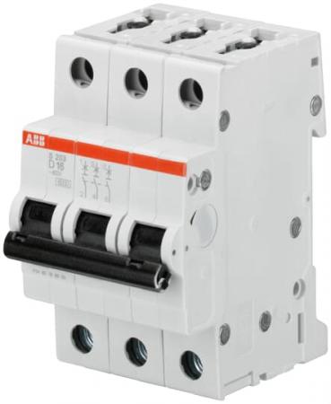 ABB S203-D8 Sicherungsautomat D-Char., 6 kA, 8 A, 3P