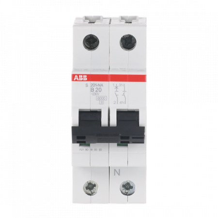 ABB S201-B20NA Sicherungsautomat B-Char., 6 kA, 20 A, 1P+NA