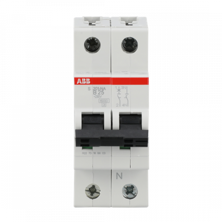 ABB S201-B25NA Sicherungsautomat B-Char., 6 kA, 25 A, 1P+NA