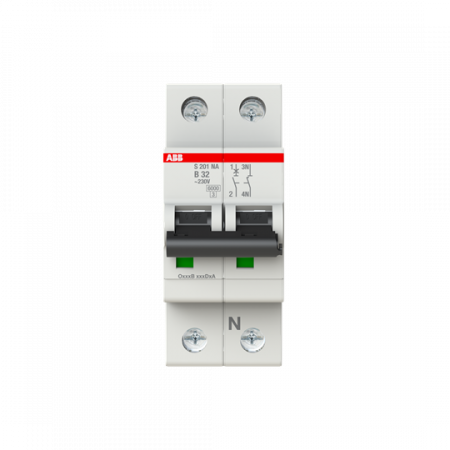 ABB S201-B32NA Sicherungsautomat B-Char., 6 kA, 32 A, 1P+NA
