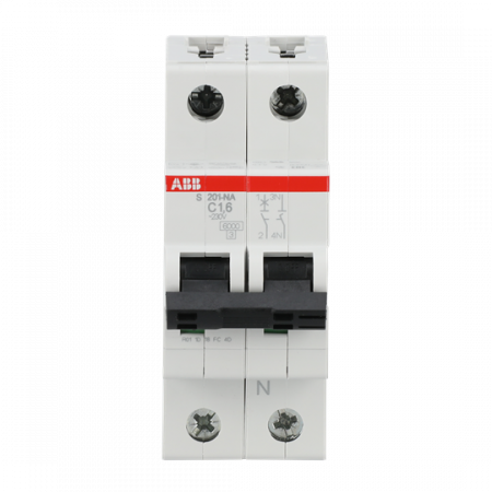 ABB S201-C1.6NA Sicherungsautomat C-Char., 6 kA, 1.6 A, 1P+NA
