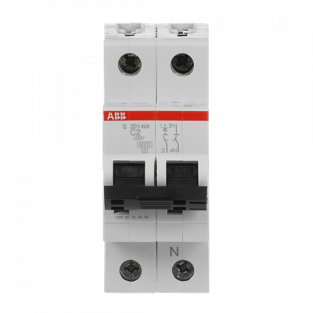 ABB S201-C2NA Sicherungsautomat C-Char., 6 kA, 2 A, 1P+NA
