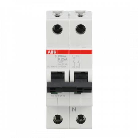 ABB S201-K25NA Sicherungsautomat K-Char., 6 kA, 25 A, 1P+NA