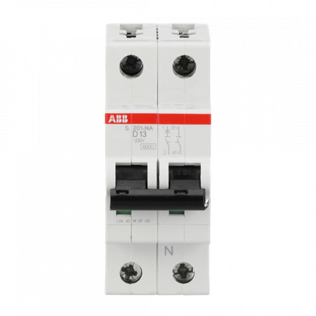 ABB S201-D13NA Sicherungsautomat D-Char., 6 kA, 13 A, 1P+NA