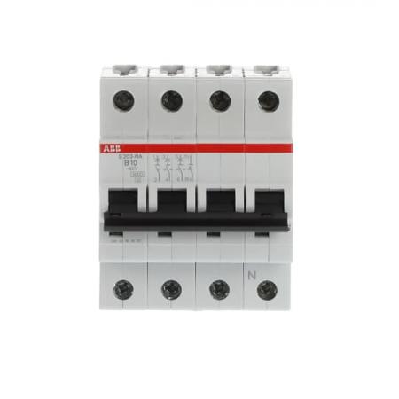 ABB S203-B10NA Sicherungsautomat B-Char., 6 kA, 10 A, 3P+NA