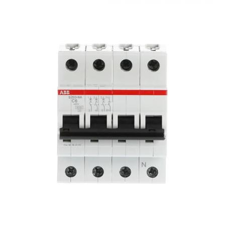 ABB S203-C6NA Sicherungsautomat C-Char., 6 kA, 6 A, 3P+NA