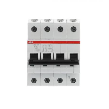 ABB S203-C20NA Sicherungsautomat C-Char., 6 kA, 20 A, 3P+NA